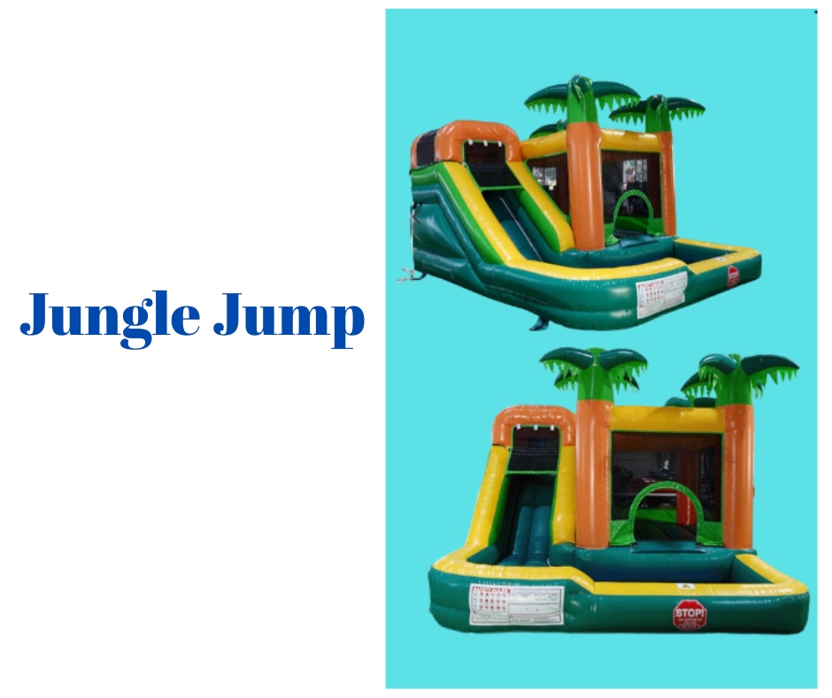Jungle Jump Slide inflatable by Kei Events