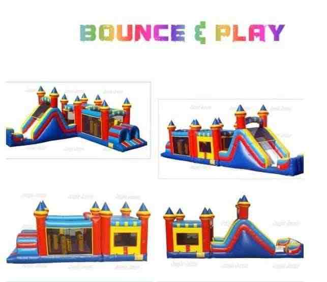 Large bounce and play obstacle course